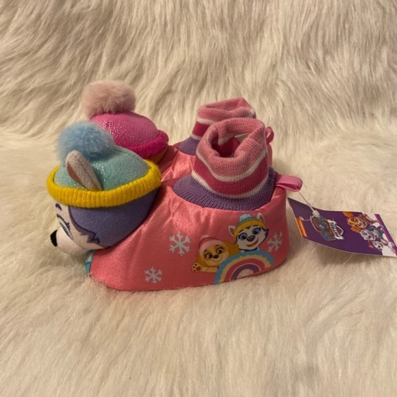 Paw‎ Patrol Slippers Girls Size 5-6 Pink Sky Everest Slip On Shoes - Picture 2 of 5